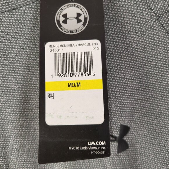 Under Armour HeatGear Mens Short Sleeve Shirt M Gray NWT - Picture 8 of 11